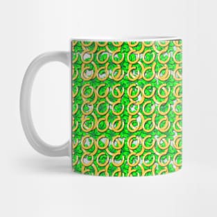 Four leaf clovers and gold horseshoes that are lucky for some Mug